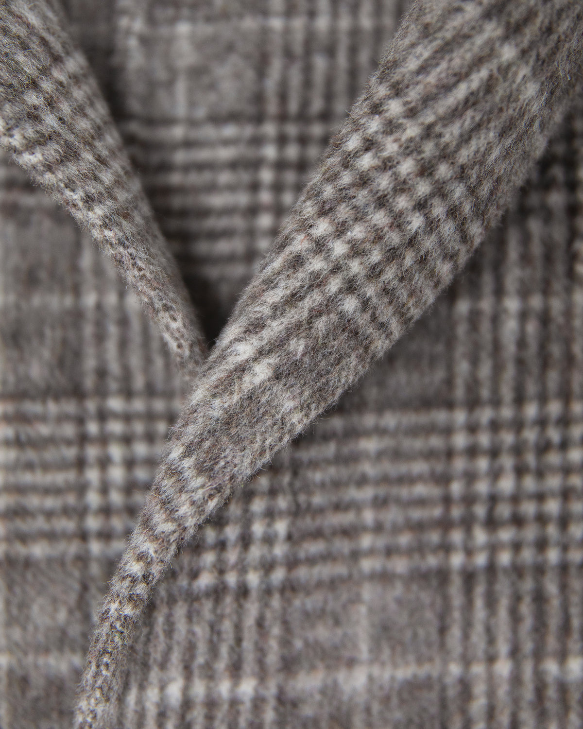 PLAID WOOL BLAZER - Greige