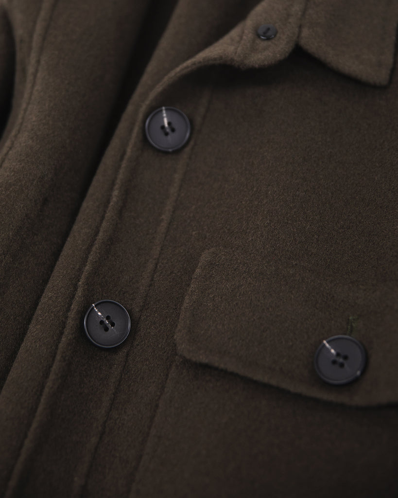 OVERSIZED WOOL JACKET - Major Brown