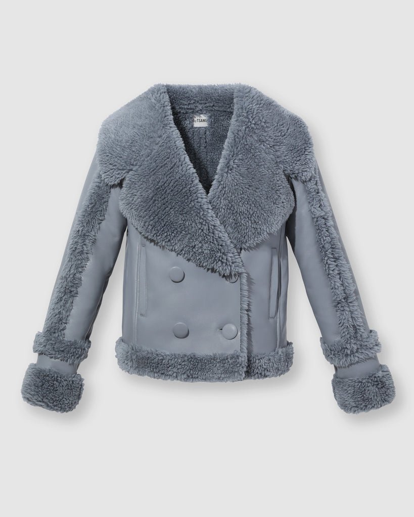 FAUX SHEARLING – Zen Blue