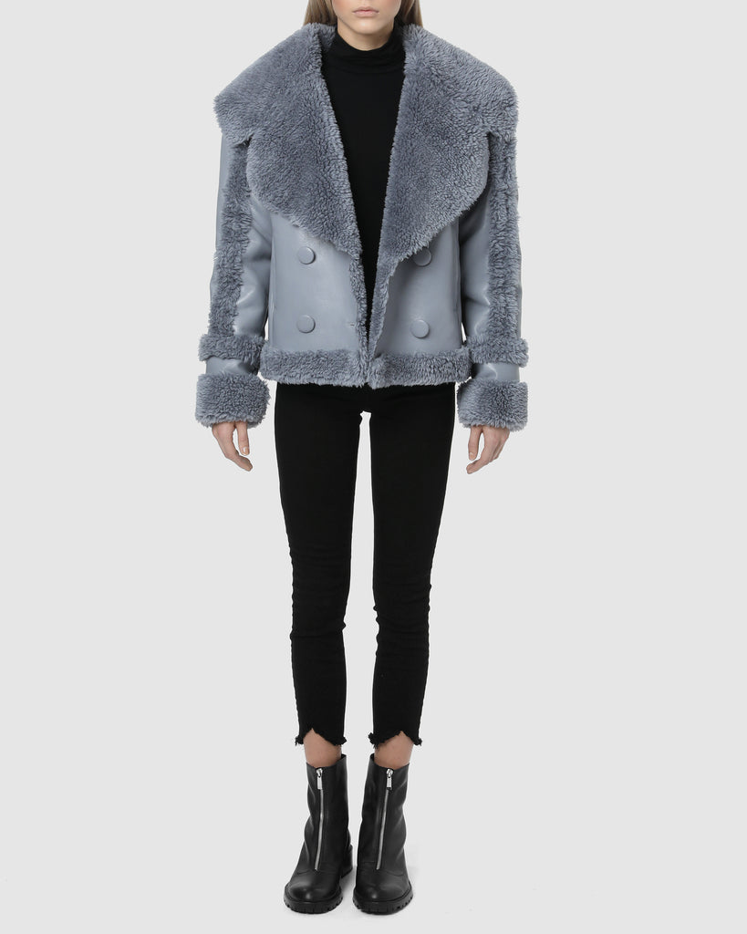FAUX SHEARLING – Zen Blue