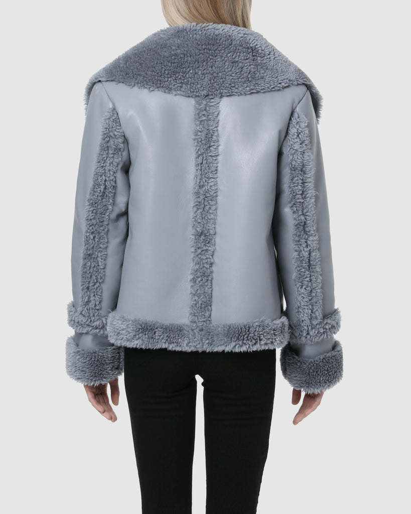 FAUX SHEARLING – Zen Blue