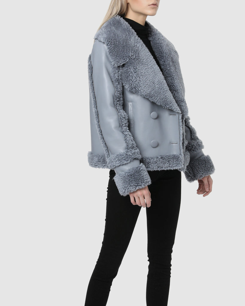 FAUX SHEARLING – Zen Blue